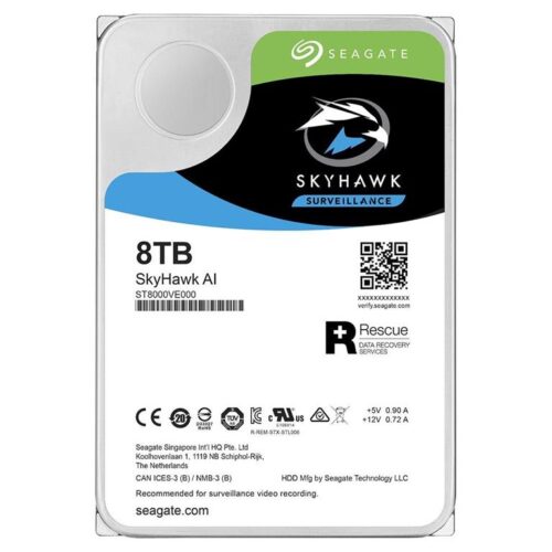 Hdd Seagate Skyhawk Ia 8tb P/Seguranca/Vigilancia/Dvr - St8000ve001