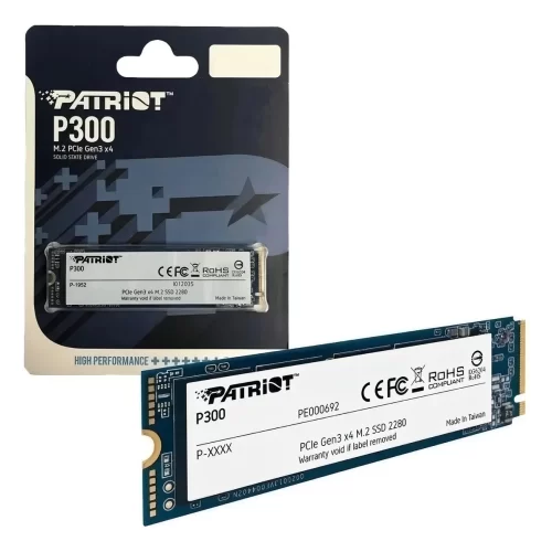 Ssd Patriot P300 Nvme 256gb M.2 2280 Pcie Gen 3 X4 Ssd - P300p256gm28